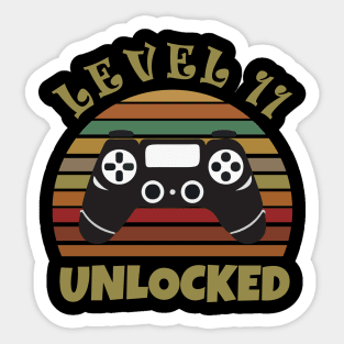 Vintage Video Game Birthday Sticker